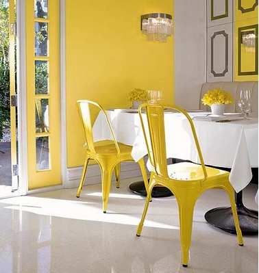 Yellow Chairs on Yellow Chairs  There Is A Beautiful Dichotomy Between Alternating